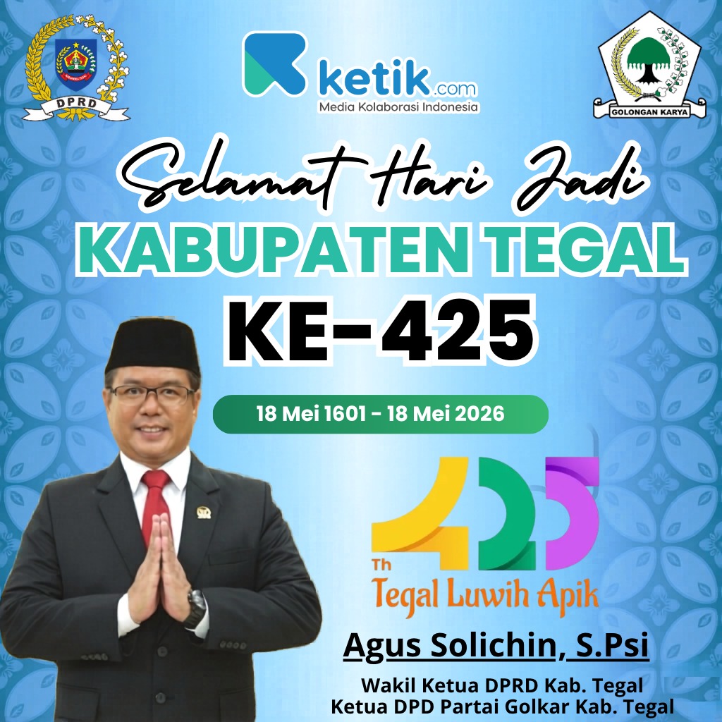 Thumbnail Ucapan Selamat Hari Jadi Kabupaten Tegal KE 425 oleh Wakil Ketua DPRD Kabupaten Tegal