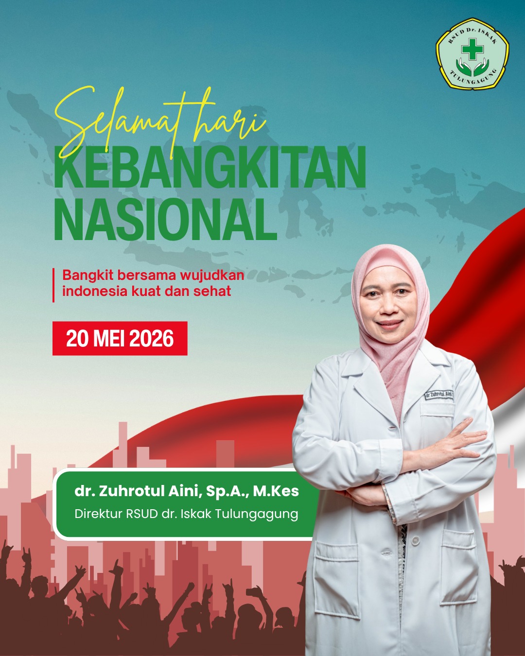 Thumbnail Ucapan Selamat Hari Kebangkitan Nasional oleh Direktur RSUD dr. Iskak  Tulungagung