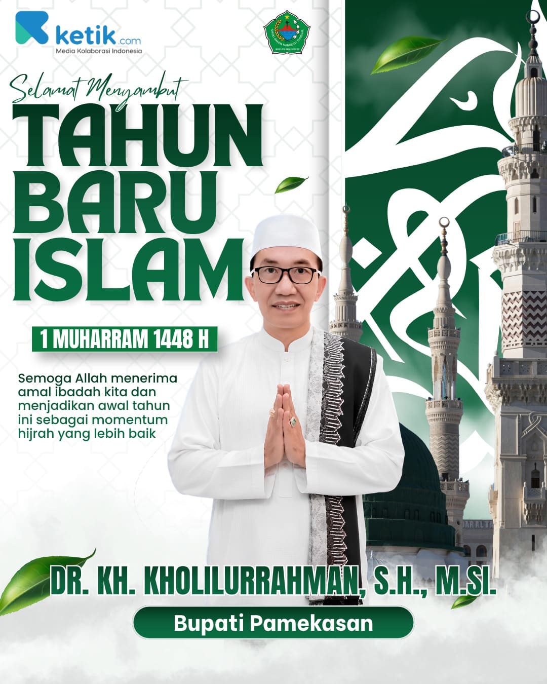 Ucapan Selamat Tahun Baru Islam 1 Muharram 1448H oleh Bupati Pamekasan