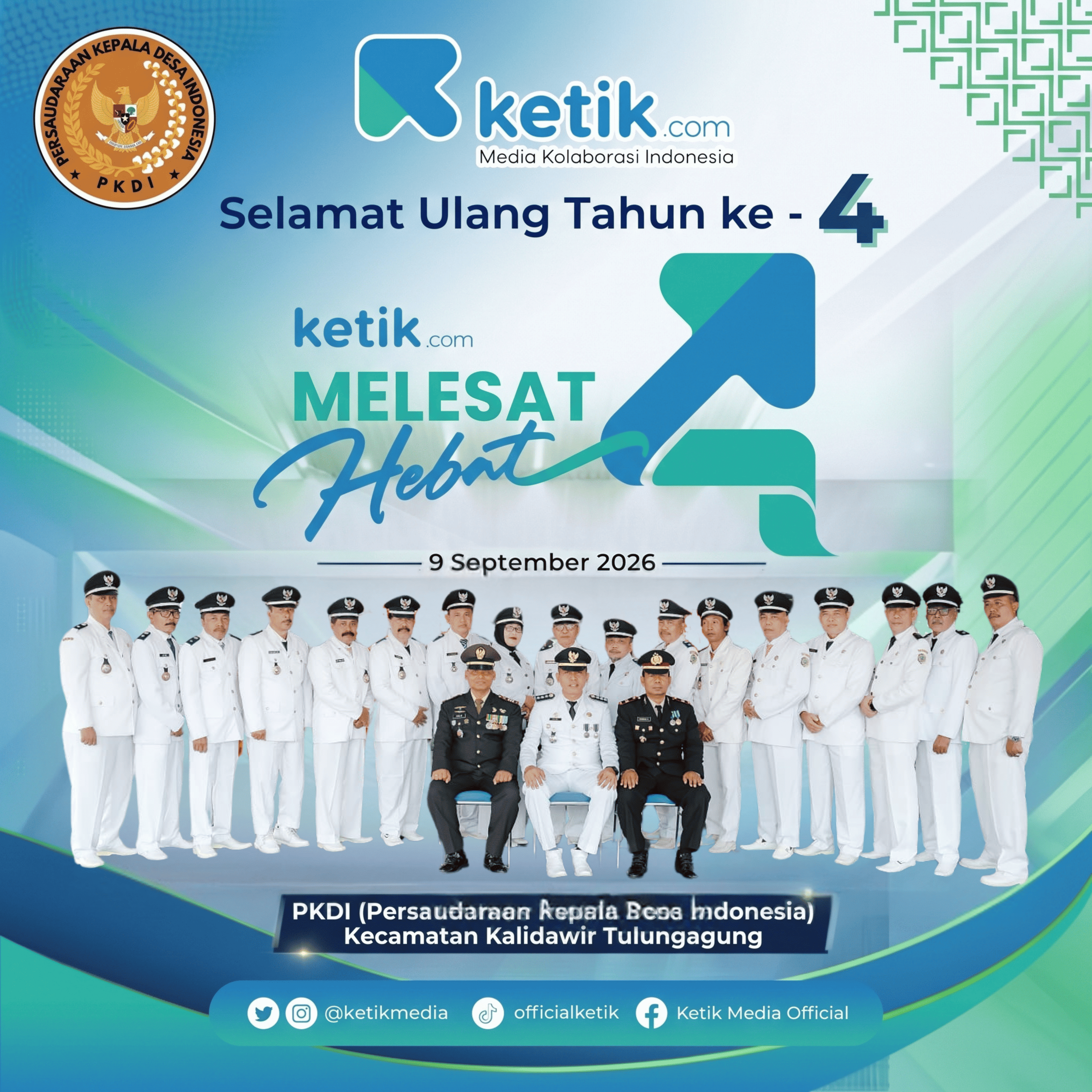 capan HUT ke-4 Ketik.com oleh Persaudaraan Kepala Indonesia*