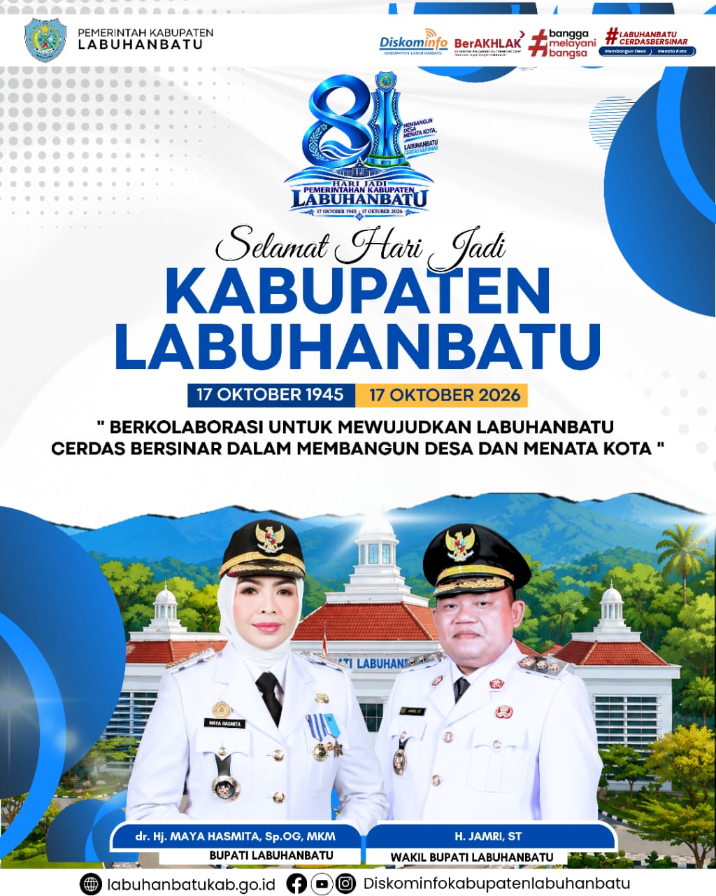 Ucapan Selamat Hari Jadi Kabupaten Labuhanbatu 17 Oktober 2026