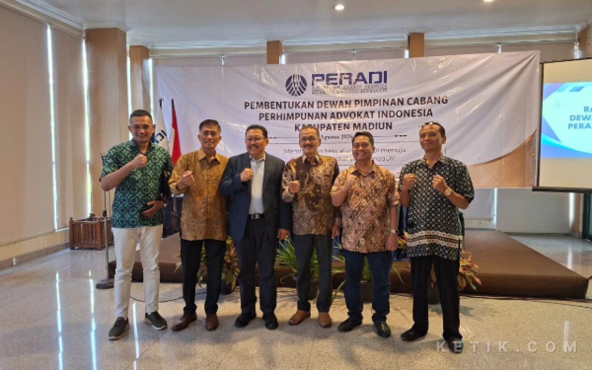 Thumbnail Berita - Terpilih Aklamasi, Prijono Resmi Nakhodai Peradi Kabupaten Madiun Periode 2026-2031