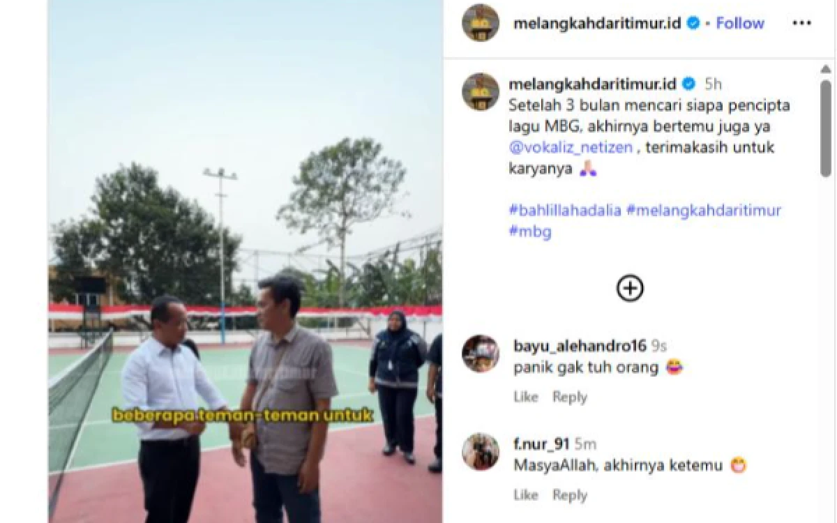 Thumbnail Berita - Terungkap! Bahlil Lahadalia Akhirnya Bertemu Pencipta Lagu Viral 'MBG Mas Bahlil Ganteng'