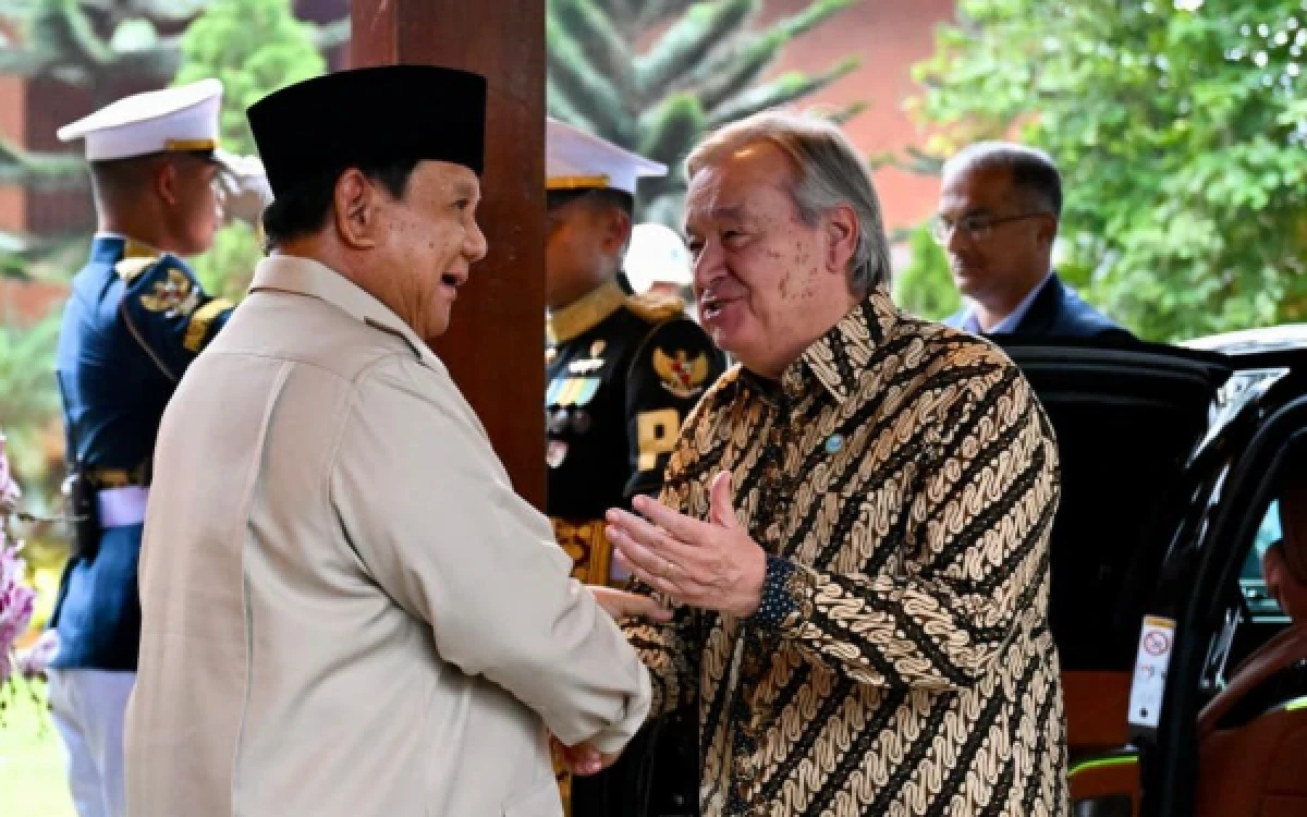 Thumbnail Berita - Prabowo Terima Sekjen PBB di Hambalang, Bahas Tantangan Dunia