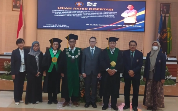 Riset HSN Jadi Pencegah Covid-19 Antarkan dr Boby Prabowo Raih Gelar Doktor FK UB