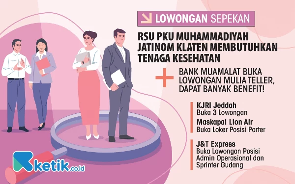 Thumbnail 5 Lowongan Kerja Sepekan: Kesempatan Gabung RSU PKU Muhammadiyah hingga KJRI Jeddah