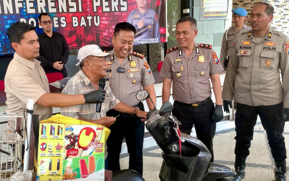 Thumbnail Berita - Tega Perdaya Lansia Penjual Es Krim di Kota Batu, Pelaku Pencurian Motor Akhirnya Masuk Bui