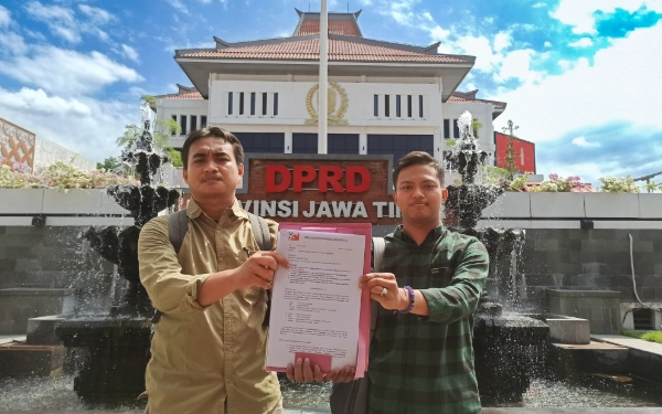Mahasiswa FAMI ke DPRD Jatim, Adukan Perusakan Hutan akibat Pertambangan di Loceret