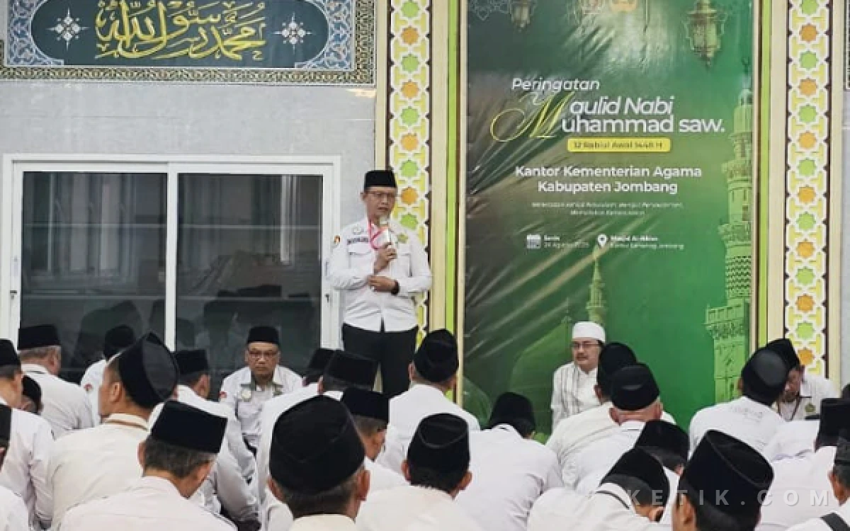 Thumbnail Berita - Peringatan Maulid Nabi di Kemenag Jombang, Momentum Perkuat Birokrasi Berintegritas