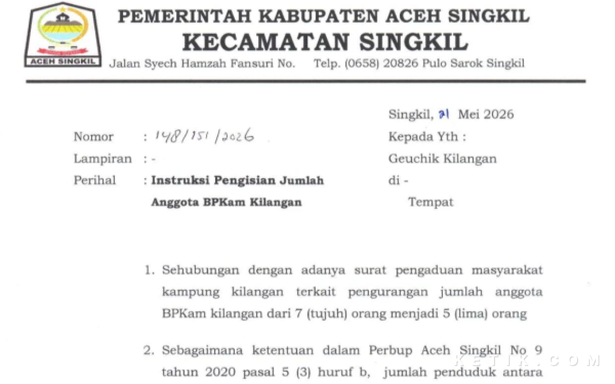 Thumbnail Berita - Pemilihan BPKam Desa Kilangan Aceh Singkil Diduga Tabrak Perbup, Warga Tuntut Pemilihan Ulang ‎