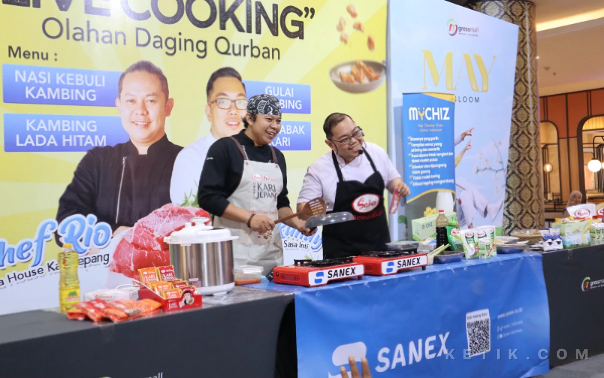 Thumbnail Berita - Inovatif Sambut Iduladha! Gressmall Hadirkan Live Cooking Olahan Daging Kurban Bersama Sasa