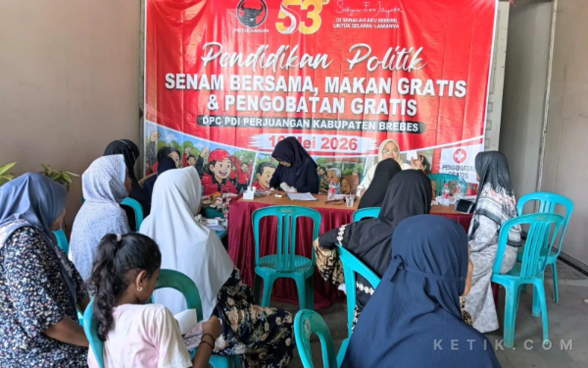 Thumbnail Berita - Peduli Sesama, DPC PDIP Brebes Gelar Cek Kesehatan Gratis dan Dapur Umum