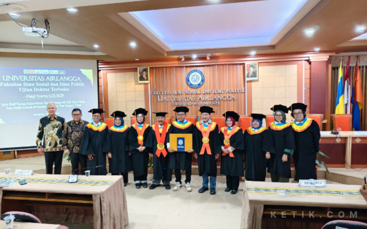Thumbnail Berita - Pangi Syarwi Lulus Ujian Doktor Terbuka Unair, Bawa Disertasi Penyebab Split Tiket Voting di Sumbar dan NTT