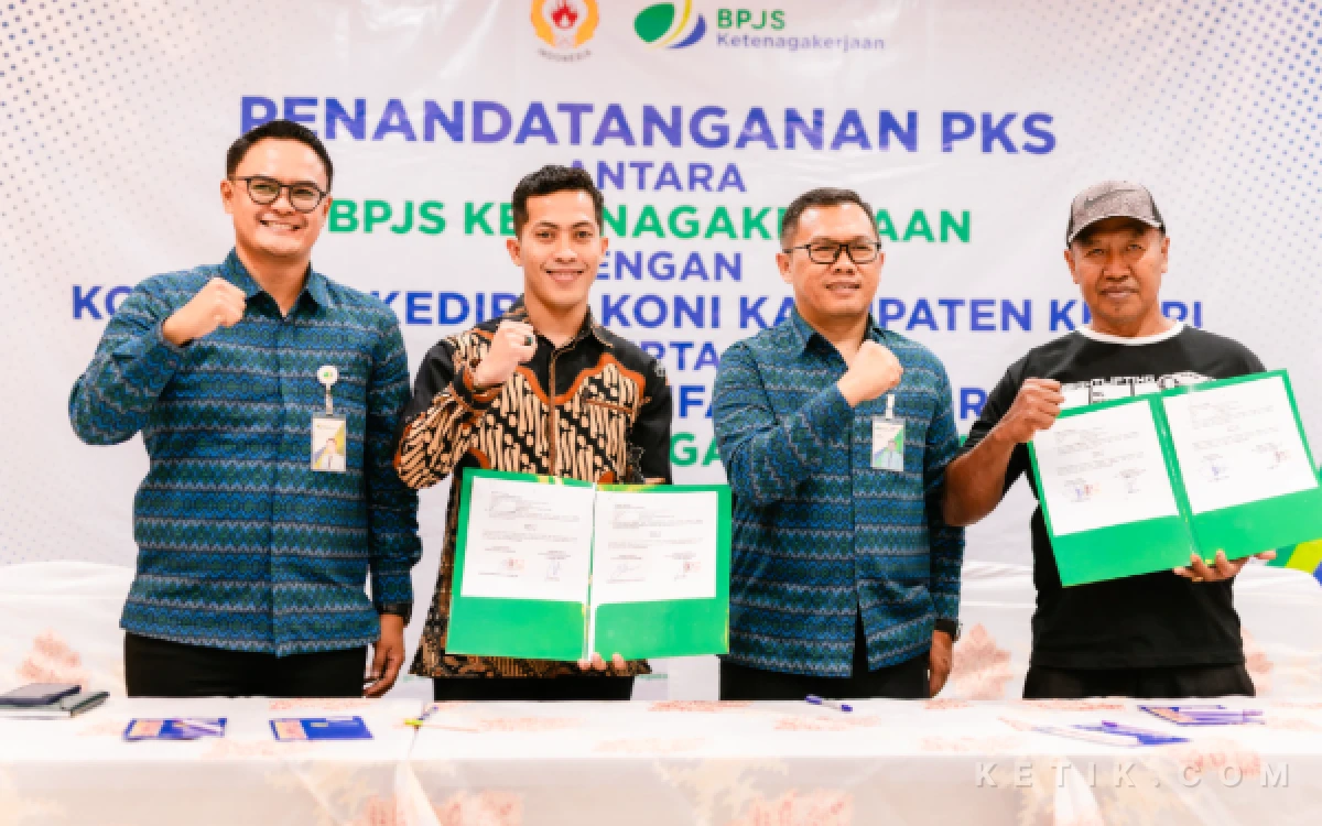 Thumbnail Berita - KONI Kabupaten Kediri Gandeng BPJS Ketenagakerjaan, Atlet dan Pelatih Kini Dapat Perlindungan Jaminan Sosial