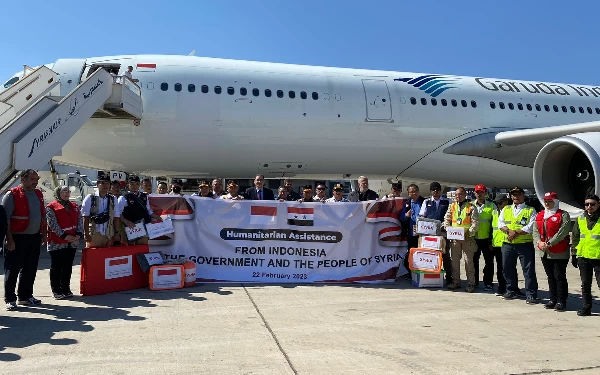 Thumbnail Indonesia Kirim 75 Ton Bantuan Logistik untuk Korban Gempa Suriah