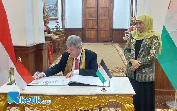 Terima Dubes Palestina, Gubernur Khofifah Serius Bahas Pendidikan