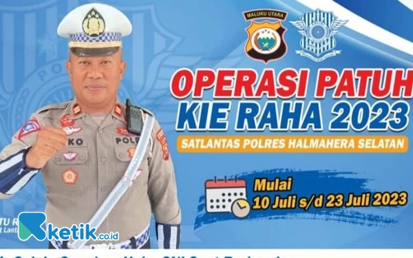 Satlantas Polres Halsel Gelar Operasi Putih Kie Raha 2023