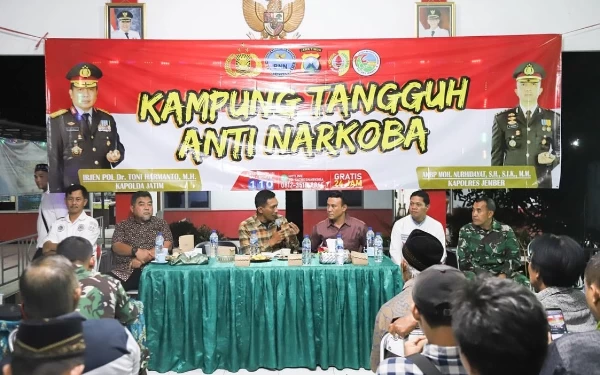 Thumbnail Omzet Sindikat Capai Ratusan Miliar, Polres Jember Bangun Kampung Anti Narkoba