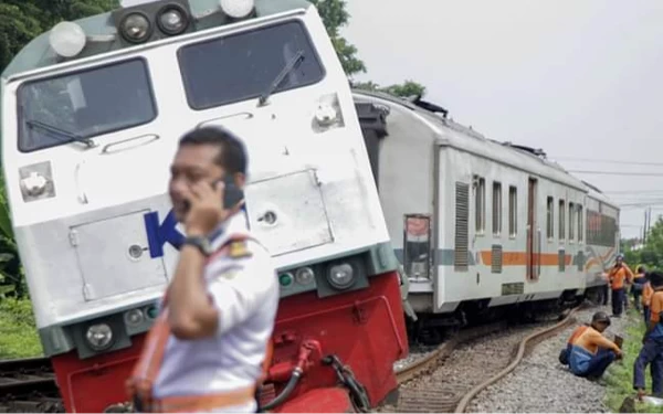 Kereta Api Pandulangan Anjlok di Stasiun Tanggulangin Sidoarjo, KAI Pastikan Seluruh Penumpang Selamat