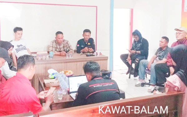 Komunitas Wartawan Kota Bandar Lampung Rapat Internal, Pastikan Tangkal Berita Hoaks