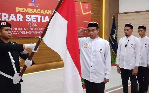 Thumbnail Tiga Napi Teroris di Lapas Kediri Ucap Ikrar Setia ke NKRI