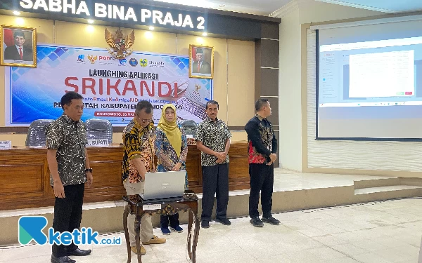 Menuju Bondowoso Satu Data, Pj Bupati Launching Aplikasi Srikandi