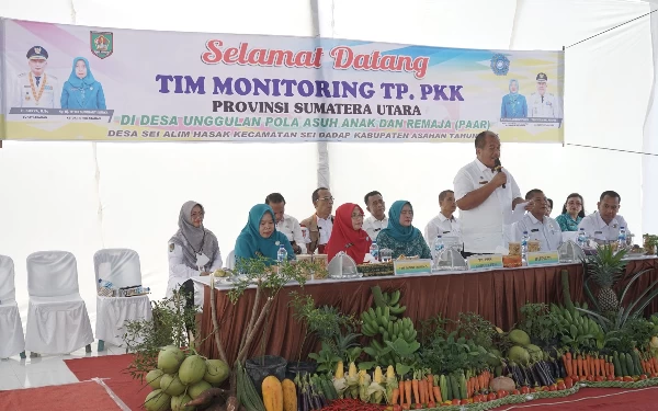 Tim Evaluasi Lomba TP PKK Sumut Mulai Beri Nilai Desa dan Kelurahan