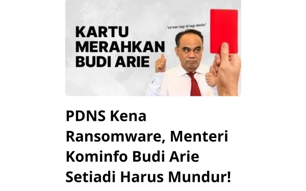 Thumbnail Ramai Petisi Kartu Merahkan Budi Arie, 8 Ribu Orang Sudah Tanda Tangan