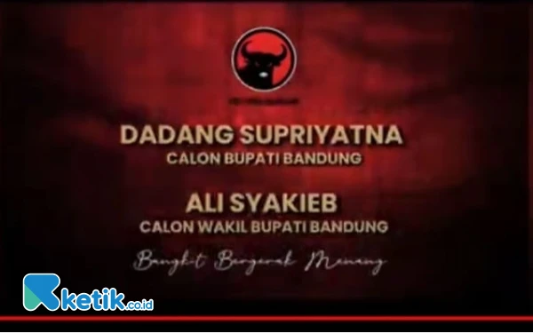 Thumbnail DPP PDI Perjuangan Umumkan Usung Dadang Supriatna-Ali Syakieb Bacalon Bupati/Wabup Bandung