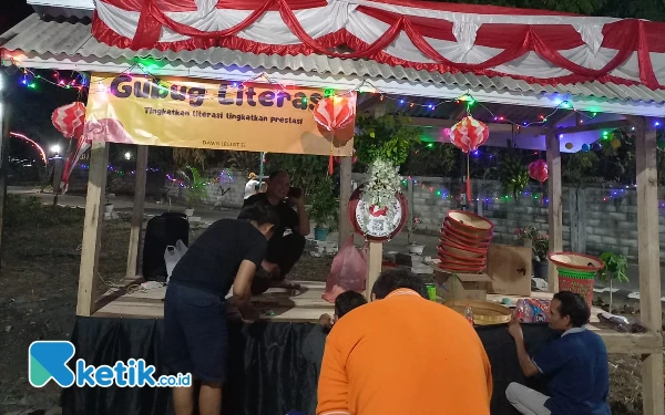 Thumbnail Tingkatkan Minat Baca Anak, Kampung di Buduran Sidoarjo Gelar Gubuk Literasi