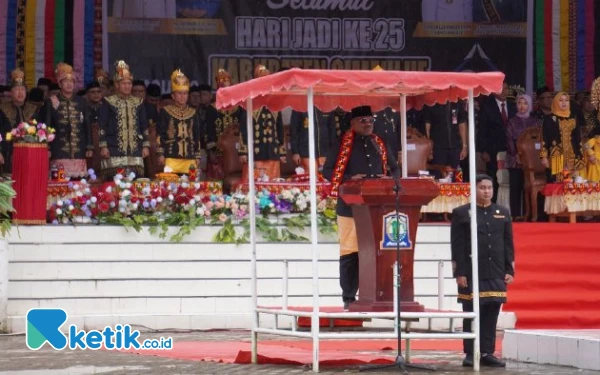 Pj Gubernur Aceh Pimpin Upacara Hari Jadi Kabupaten Simeulue Ke-25