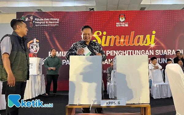 Thumbnail Simulasi Pemungutan Suara, KPU Kota Malang: Logistik Pilkada 2024 Aman