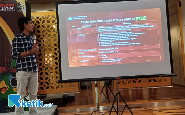 Thumbnail Debat Pamungkas Pilgub Jatim 2024, Angkat Tema Infrastruktur dan Lingkungan Hidup