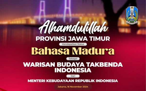 Bahasa Madura Dapat Sertifikasi Warisan Budaya Takbenda dari Menteri Kebudayaan