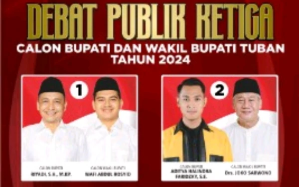 Thumbnail Debat Pamungkas Pilkada Tuban Bahas Sinkronisasi Pembangunan Daerah dan Persatuan