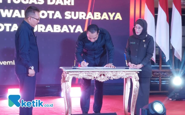 Thumbnail Kembali Jabat Wali Kota Surabaya, Eri Cahyadi Prioritaskan Kondusivitas Jelang Pilkada