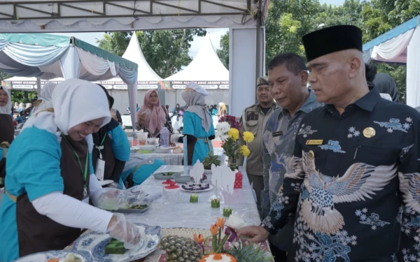 Thumbnail Pembukaan Lomba Kuliner Khas Asahan 2024, Sekretaris Disporapar Sambangi Stand Peserta