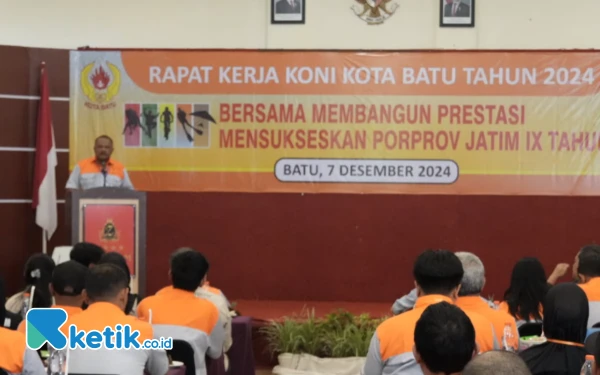 Thumbnail KONI Kota Batu Percepat Raihan Sukses Porprov Jatim 2025 Melalui Raker