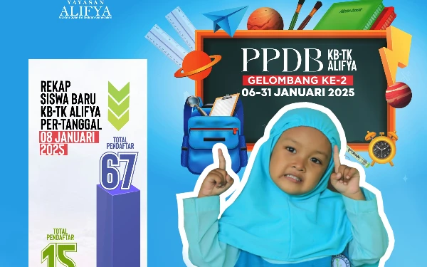 Thumbnail Peminat Tinggi, PPDB KB-TK Alifya Gelombang Kedua Hanya Untuk 20 Siswa