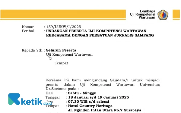 TOP! Kerja Sama dengan Unitomo, PJS Fasilitasi Seluruh Anggota Ikuti UKW Muda dan Madya