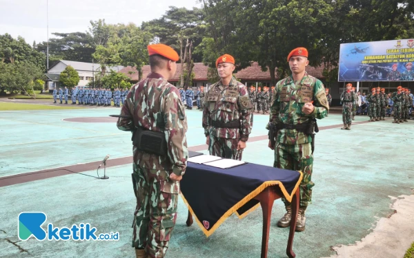 Thumbnail Komandan Batalyon Komando 464 Kopasgat Resmi Berganti, Mayor Pas Heromawan Edy Gantikan Letkol Pas Puthut HM