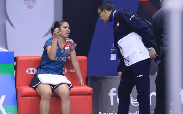 Thumbnail Lawan Rasa Indonesia, Gregoria Mariska Bakal Ladeni Wakil India Besutan Irwansyah di India Open 2025