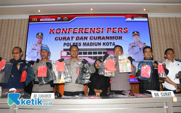 Thumbnail Polres Madiun Kota Ungkap 19 Kasus Curanmor dan Curat Brankas