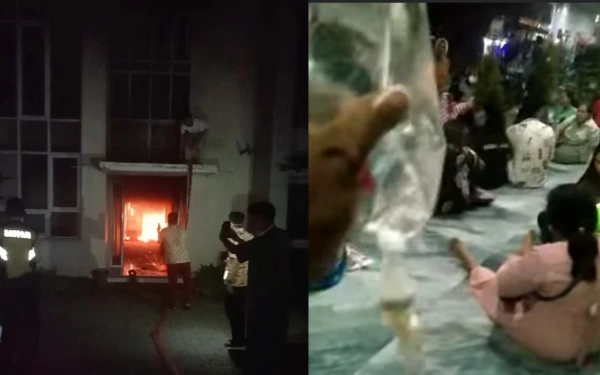 Thumbnail RSU Mitra Delima Bululawang Kabupaten Malang Terbakar, Pasien Dievakuasi