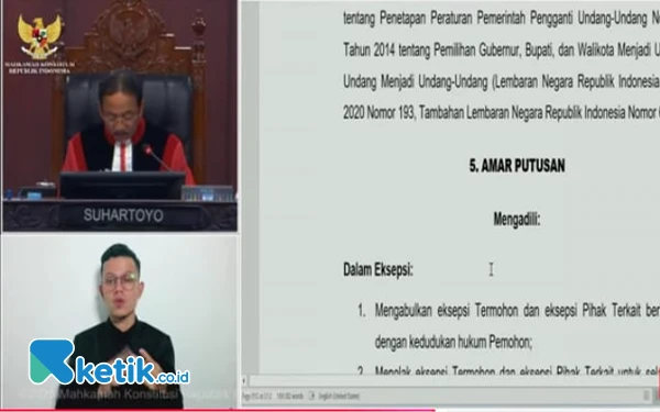 Thumbnail Berita - MK Tolak Gugatan Paslon Mandat di Pilkada Sampang! Ini Alasannya