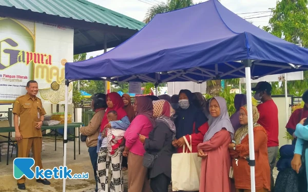 Pasar Murah Dinas Pangan Cilacap Ludes Terjual Diserbu Emak-Emak Setiap Hari