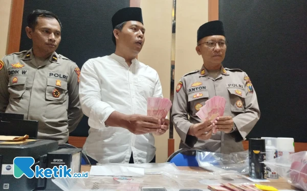 Ungkap Peredaran Uang Palsu, Polres Batu Tangkap Tiga Tersangka