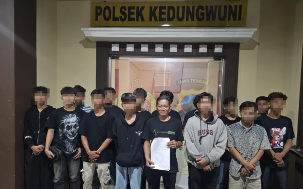 Terlibat Tawuran saat Malam Takbiran, Belasan Remaja di Pekalongan Diamankan Polisi
