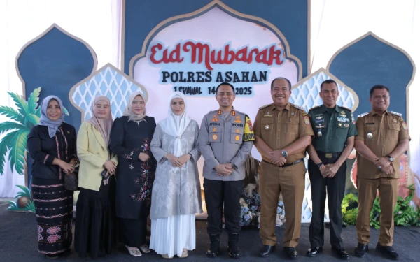 Thumbnail Berita - Hadiri Open House Halalbihalal di Polres Asahan, Ini Pesan Bupati