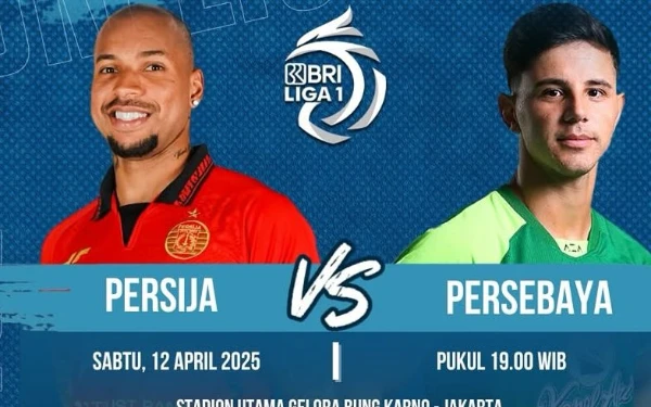 Thumbnail Berita - Daftar Susunan Pemain Persija vs Persebaya, Malik Risaldi Starter